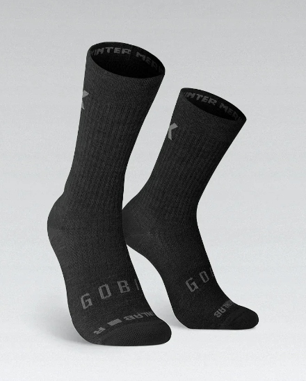Skarpetki kolarskie Gobik Winter Merino Unisex Coal rozmiar S/m