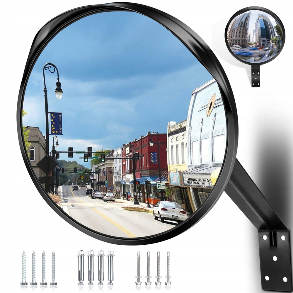 Zrcadlo S Konvexním Upevněním A Regulací Úhlu Pro Příjezdovou Cestu