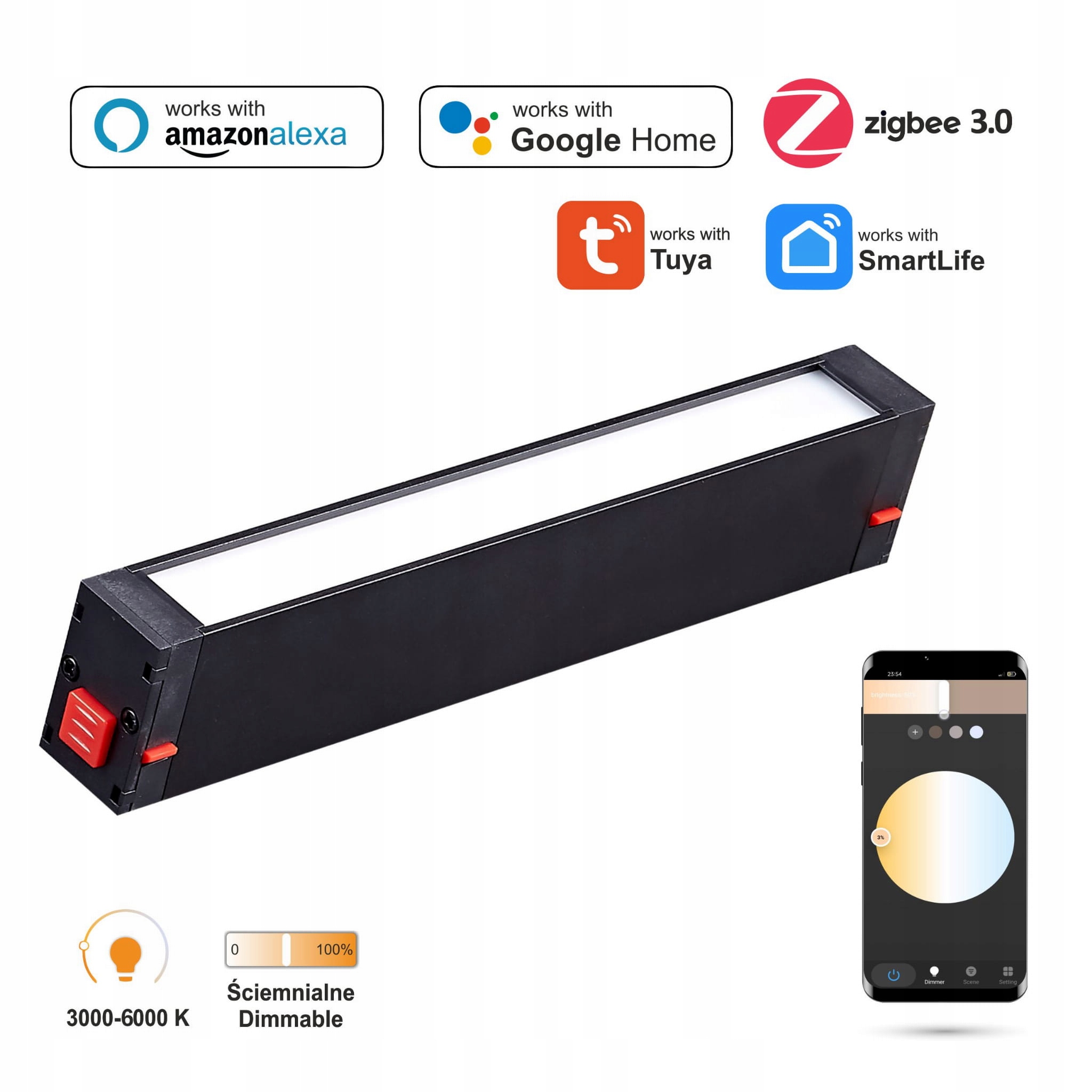 Led reflektor Zigbee Flood 9W Smart Track 230VAC