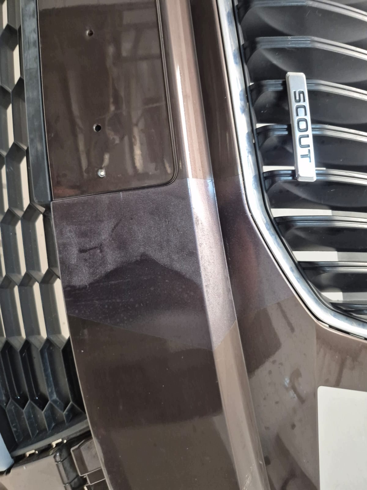 SKODA OCTAVIA III 3 12- SCOUT bumper front front SPR