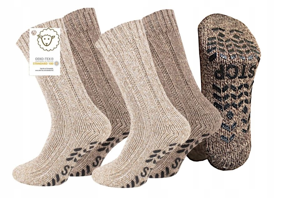 Skarpety Vca Norge Abs Wełna Unisex Antypoślizgowe skarpetki 2 x 43-46