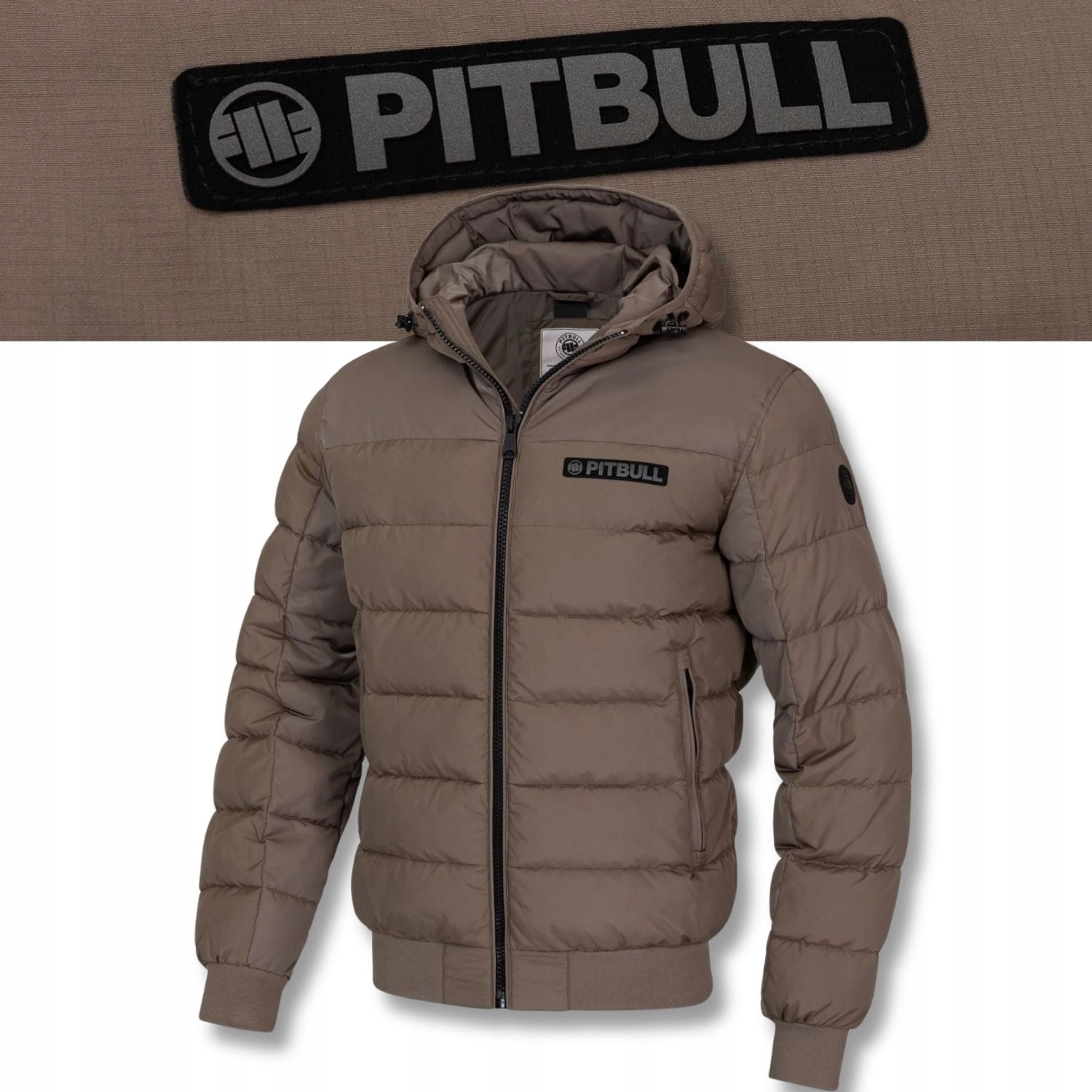 Pánská Zimní bunda s kapucí Pitbull Prošívaná bunda Dillon Rip-Stop