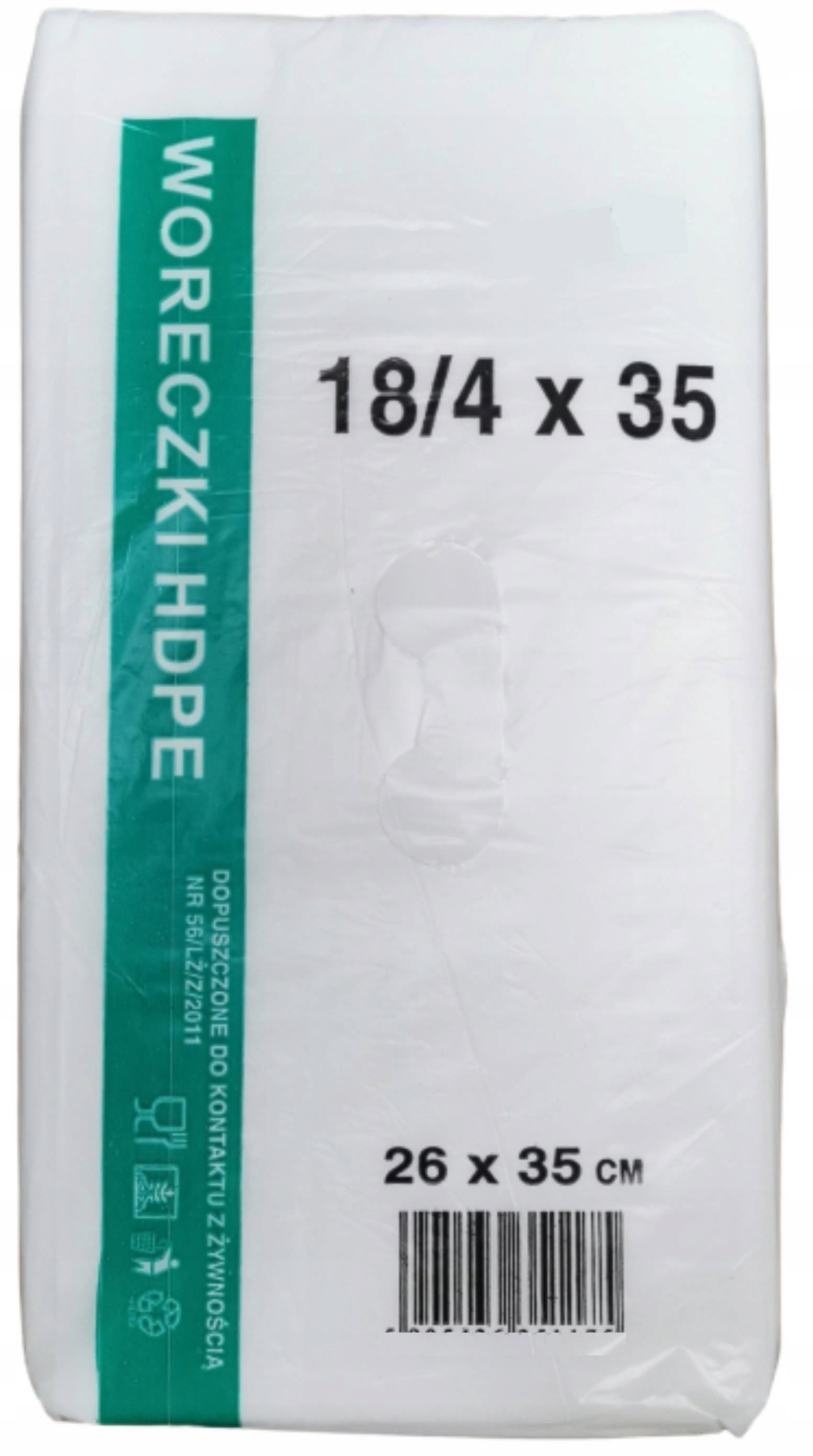 

Woreczki torebki foliowe Hdpe śniadaniowe 18x35