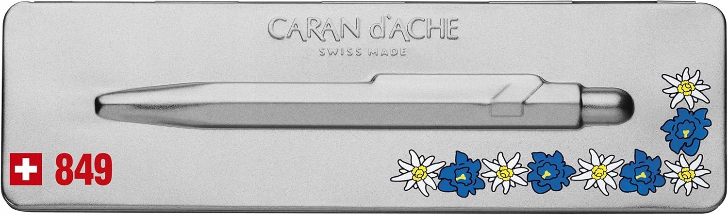 Długopis 849 Pop Line Totally Swiss Edelweiss Black, Caran Dache