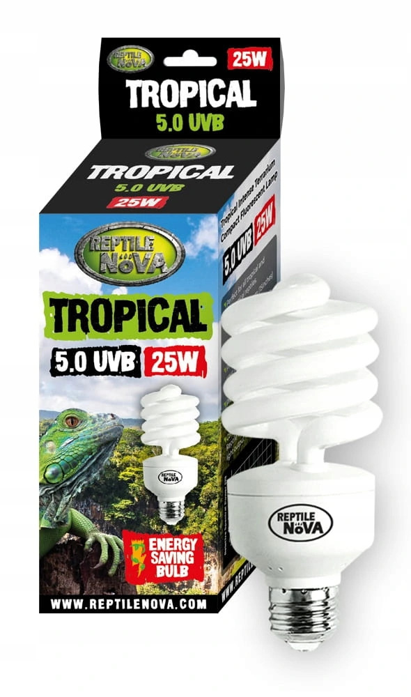 

Żarówka uvb Nova Reptile 5.0 5% 25W tropikalna