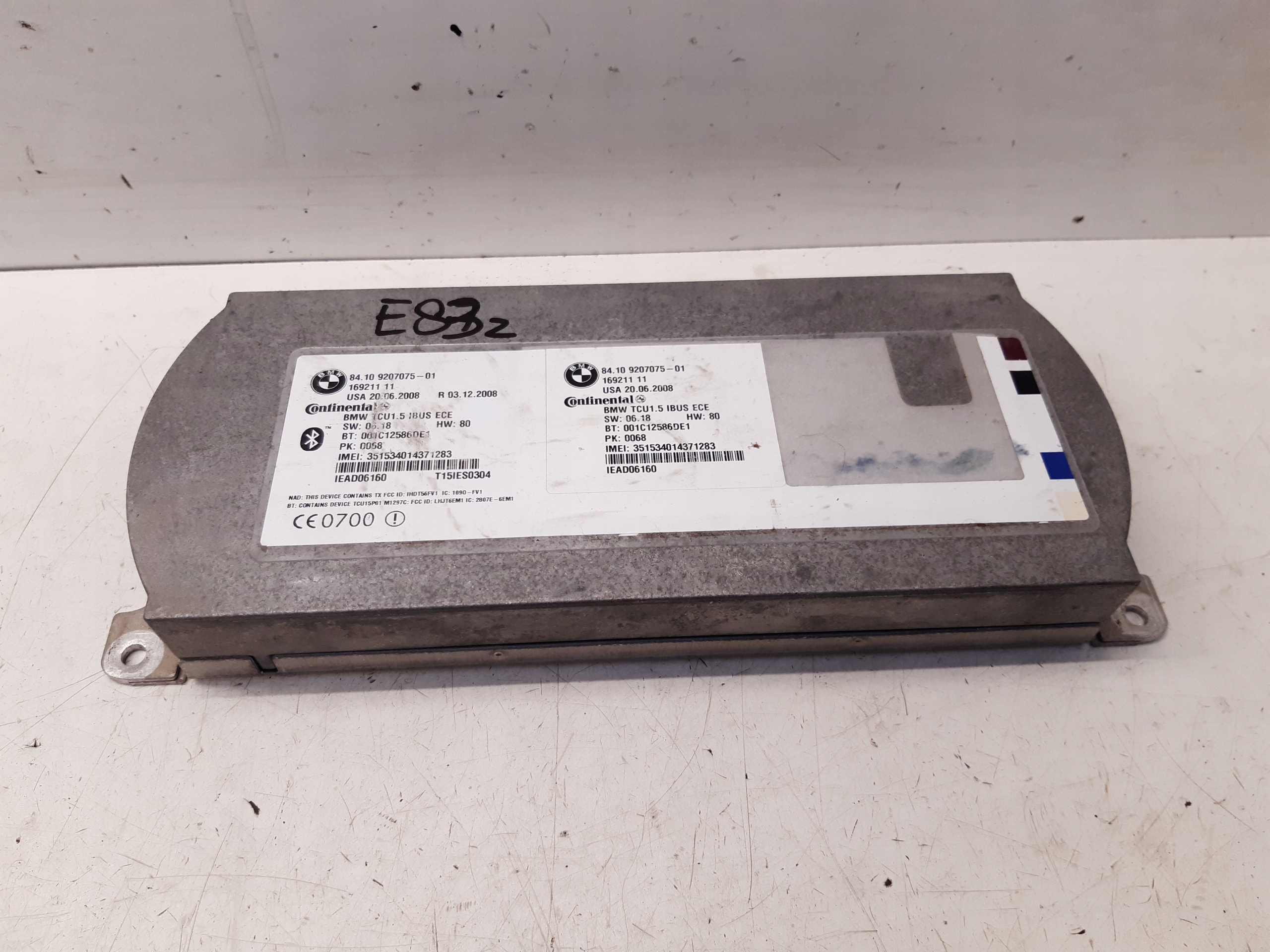 Module bluetooth 9207075 BMW X3 E83
