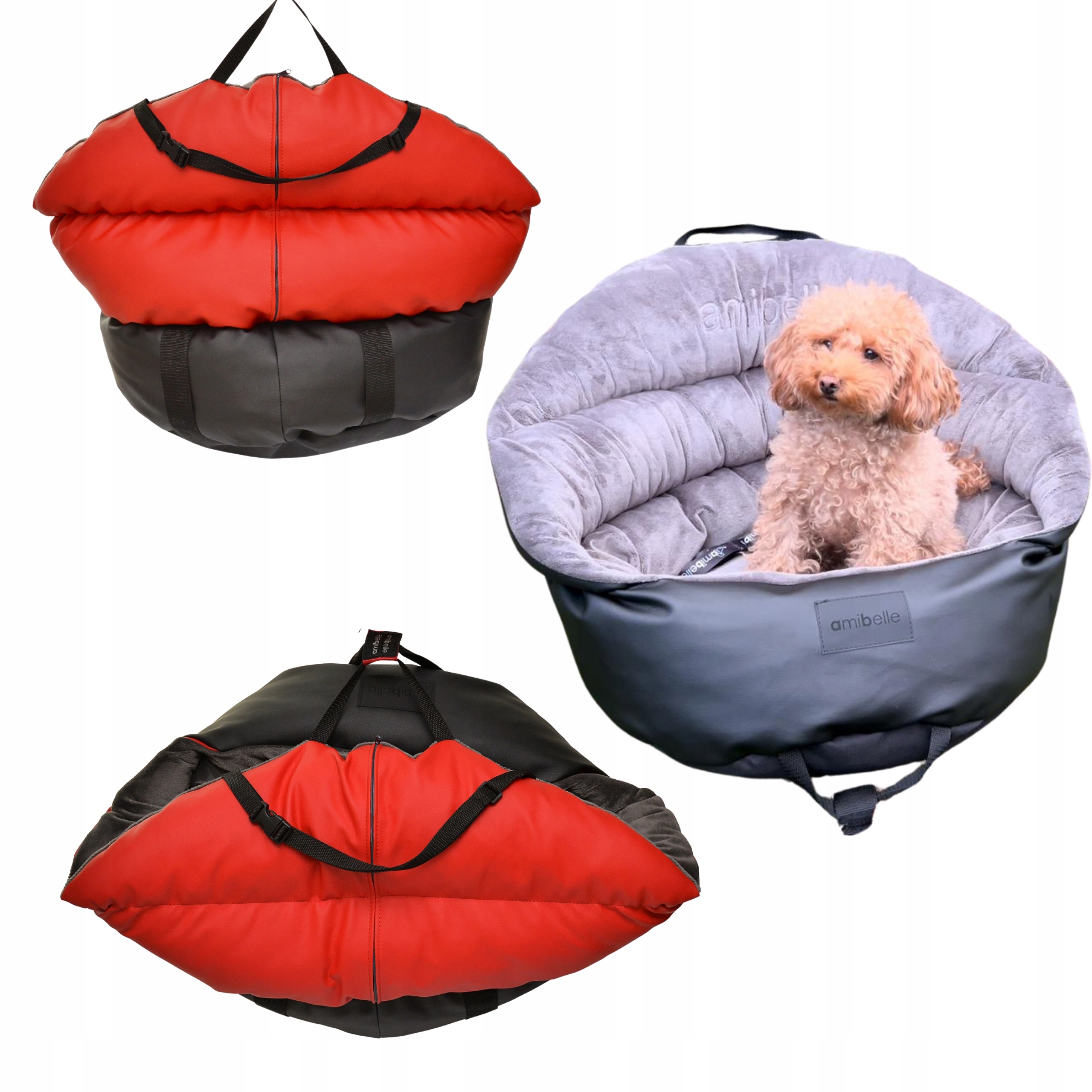 Autosedačka pro psa kočku Přepravka Pelíšek Cestovní taška