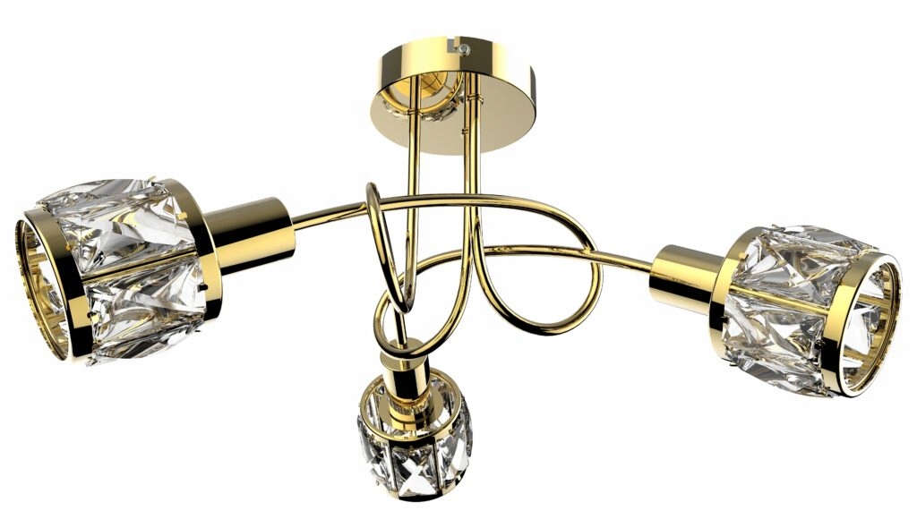 Lampa Wisząca Sufitowa Żyrandol Plafon Kryształki