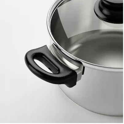 IKEA ANNONS komplet garnków 3 szt stal nierdzewna Marka IKEA