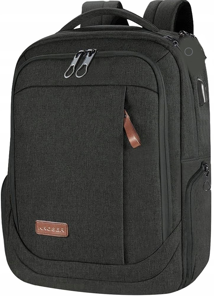 Plecak Miejski Szkolny Damski Męski Na Laptopa Kroser 15,6'' Szary Usb