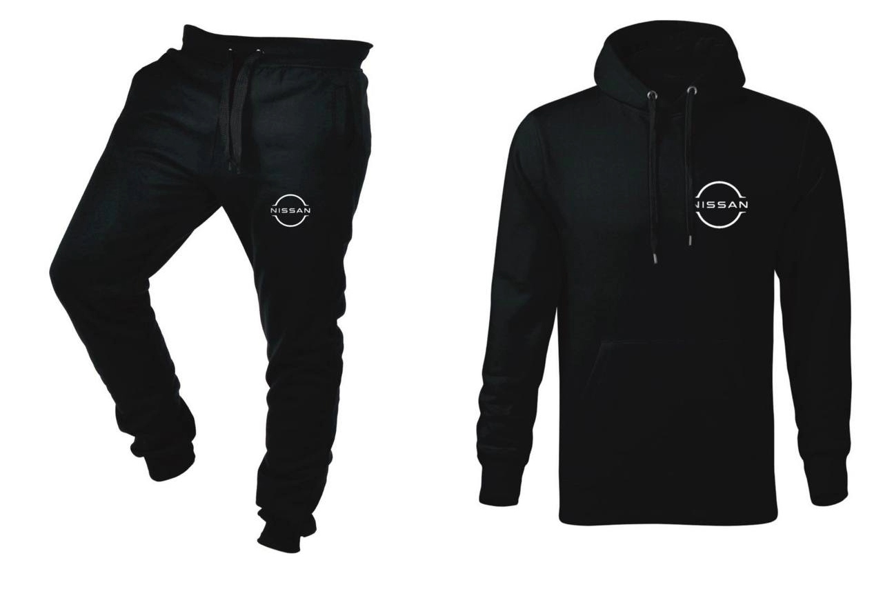 Tepláková Souprava Teplákovka Nissan Mikina A Kalhoty Černá XXL
