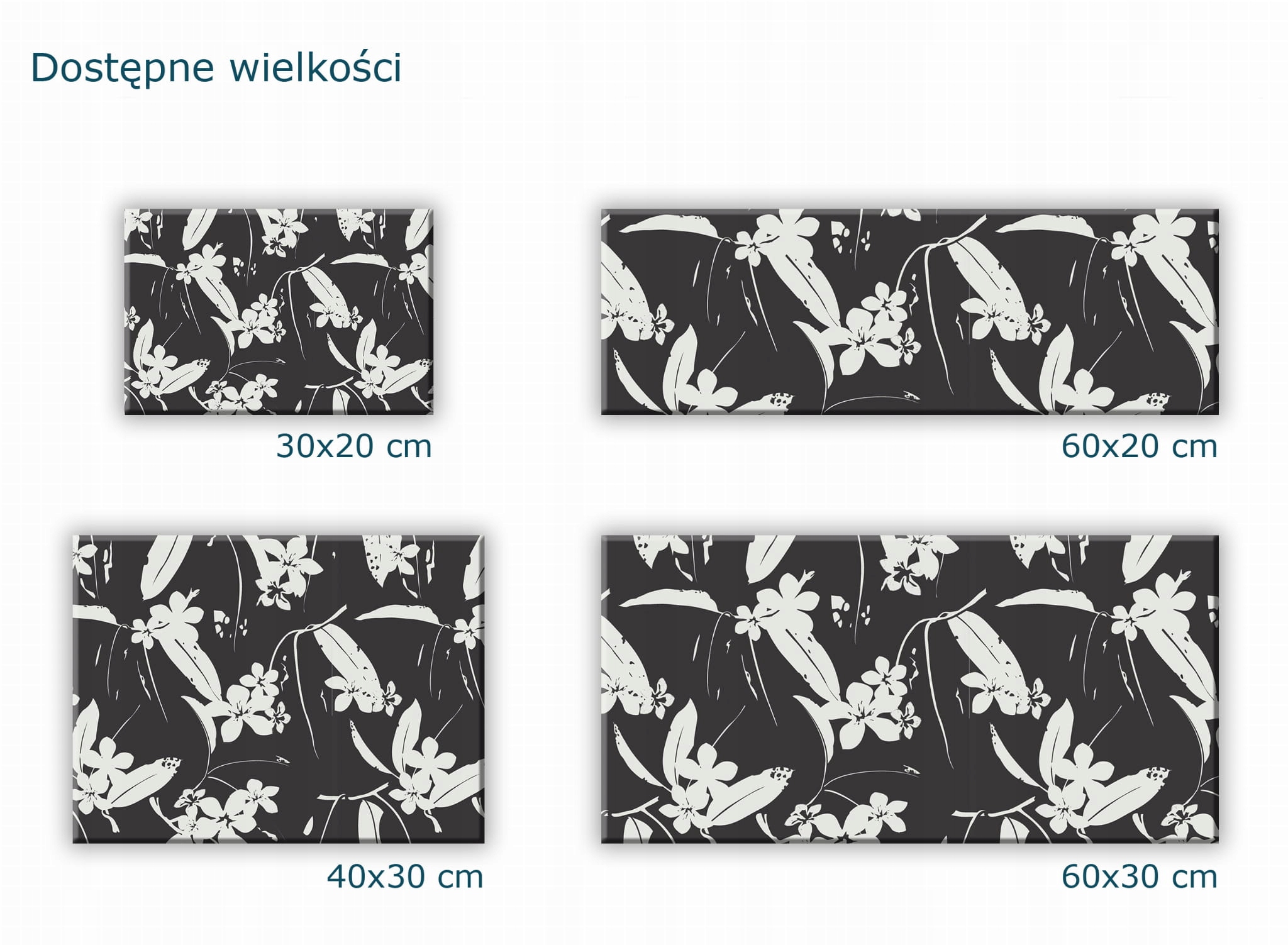 SZKLANA PODSTAWKA POD ZNICZE 40x30cm Kwiaty 363b Motyw inny