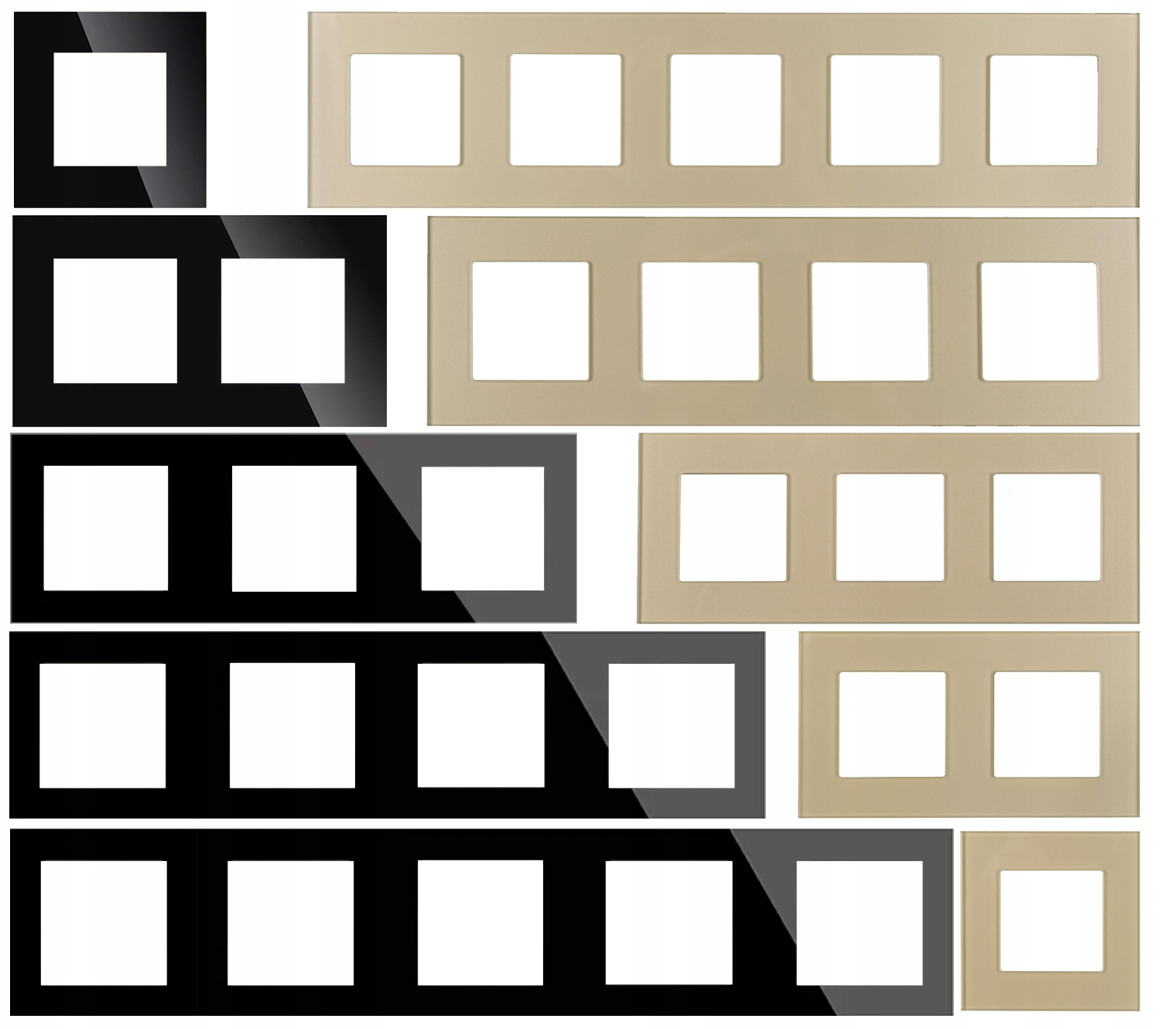 Moduł Włącznik Łącznik Pojedynczy Zwykły Złoty do Ramek MIUUN Marka MIUUN