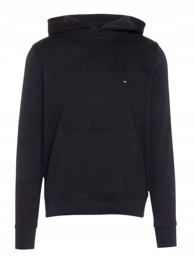 Pánská mikina Tommy Hilfiger S černá s kapucí klokanka s logem