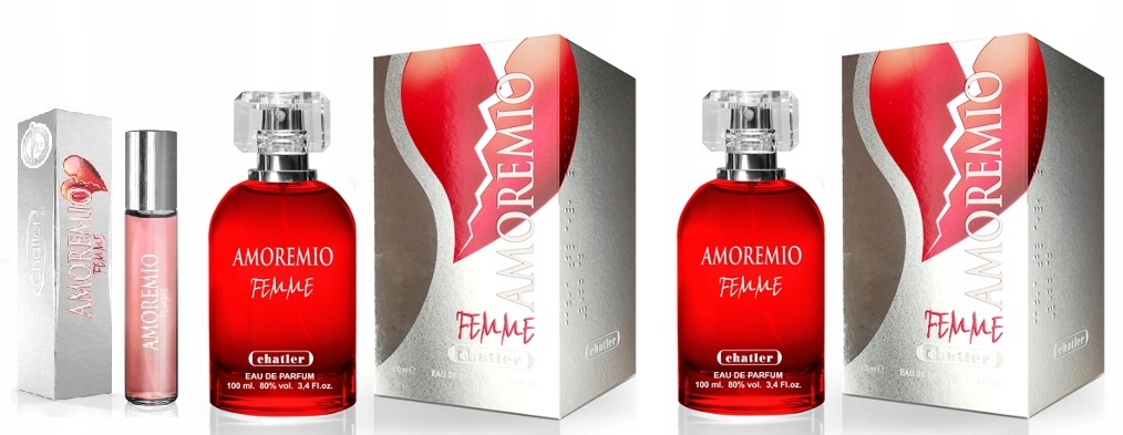 Chatler Amoremio 2x100 ml 30 ml Edp Set