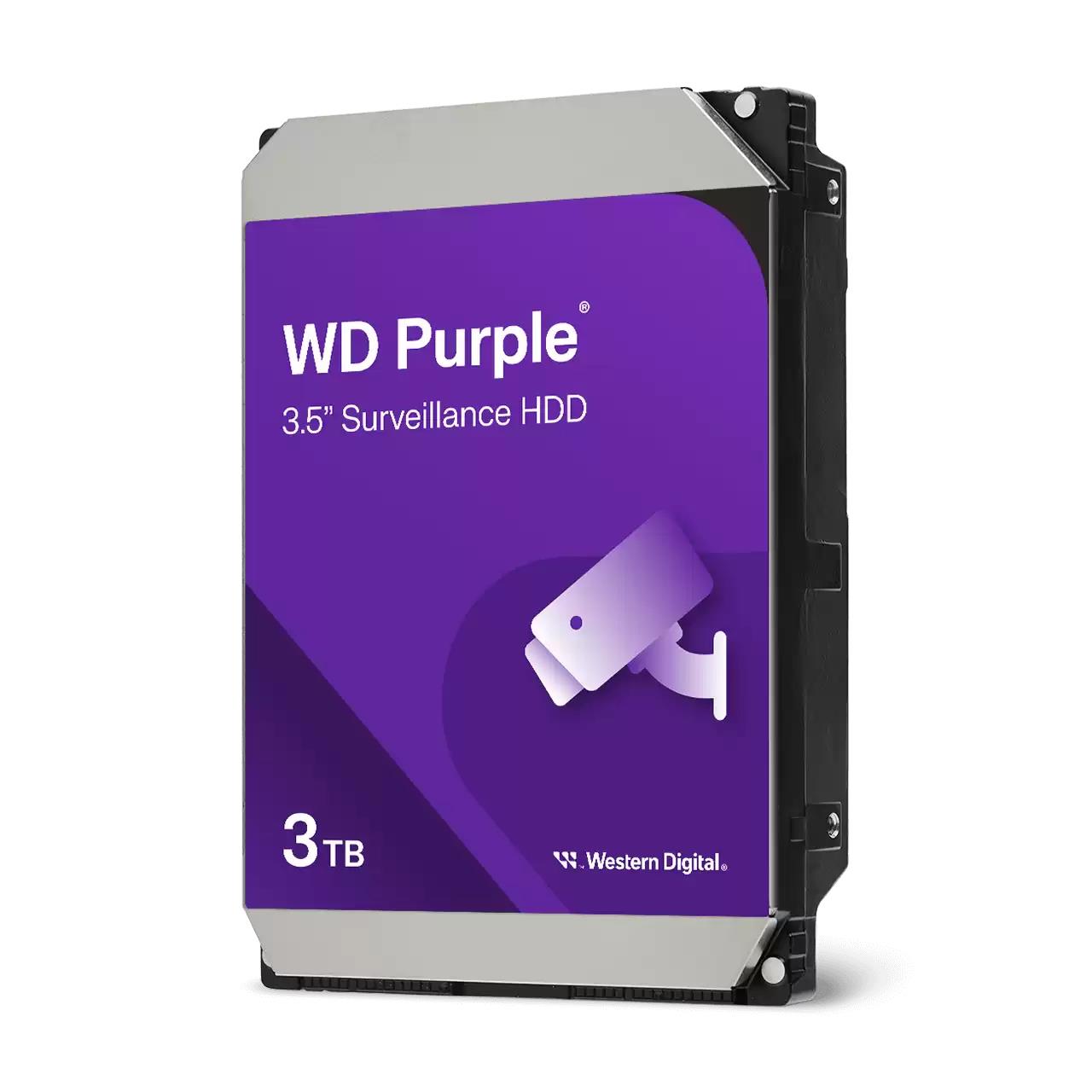 Hdd|western DIGITAL|Purple|3TB|128 MB|3,5"|WD34PURZ