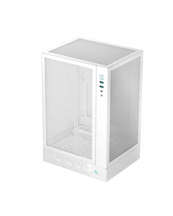 Deepcool Pc Gaming Case CH170 Digital White Mini Itx Power supply i