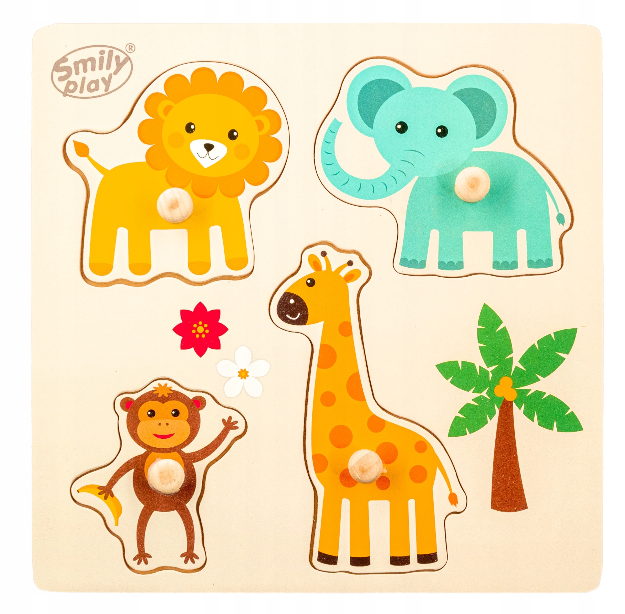

Smily Zabawka Układanka Drewniana Puzzle 83799