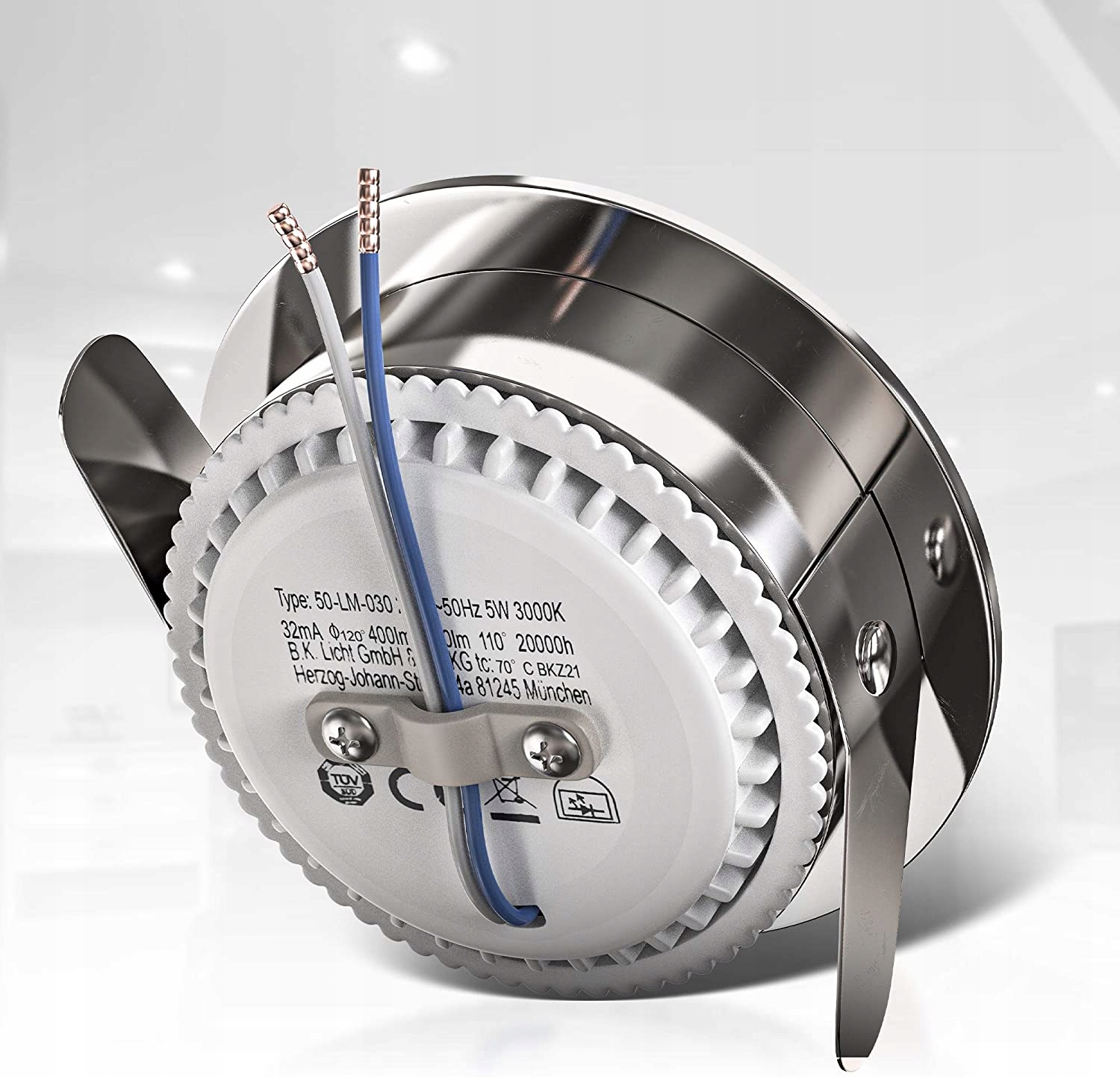 5x OCZKO SUFITOWE - LED 5W - ŁAZIENKOWE - IP44 - barwa CIEPŁA - SALON Marka NS-Lighting