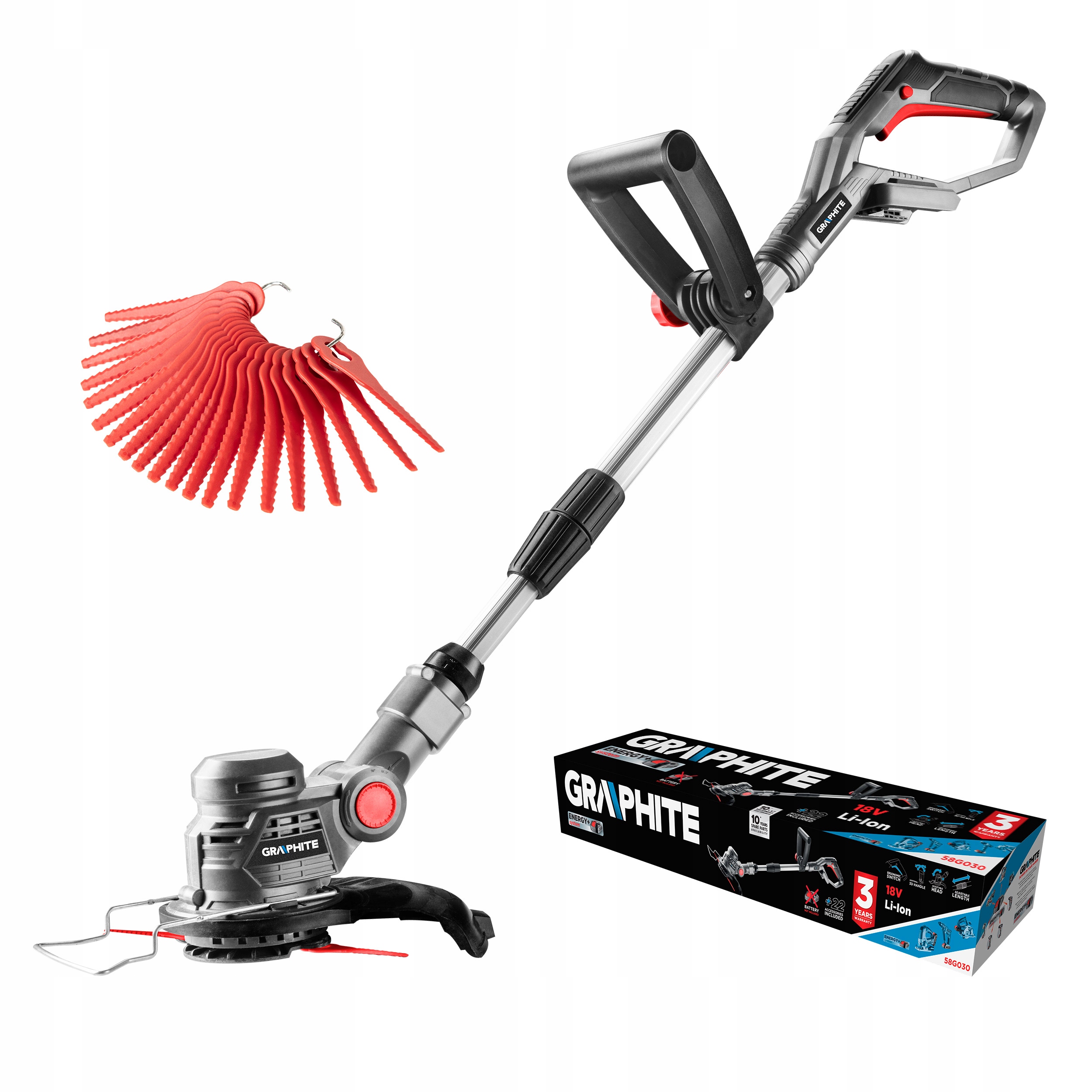 Podkaszarka akumulatorowa Energy Graphite 58G030