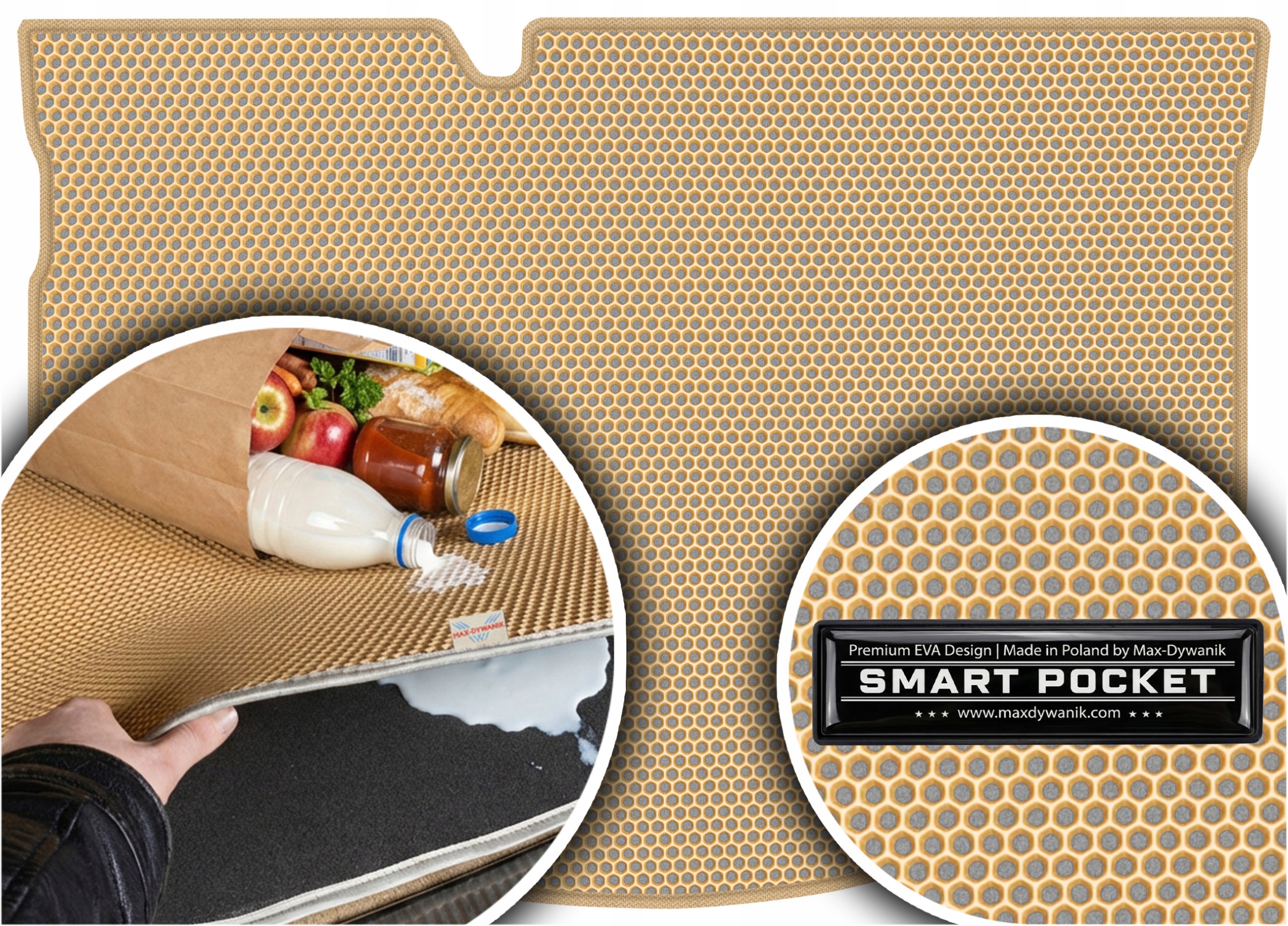 Citroen DS3 Hatchback 2009-2016 Vložka do kufru Eva Smart Pocket Béžová