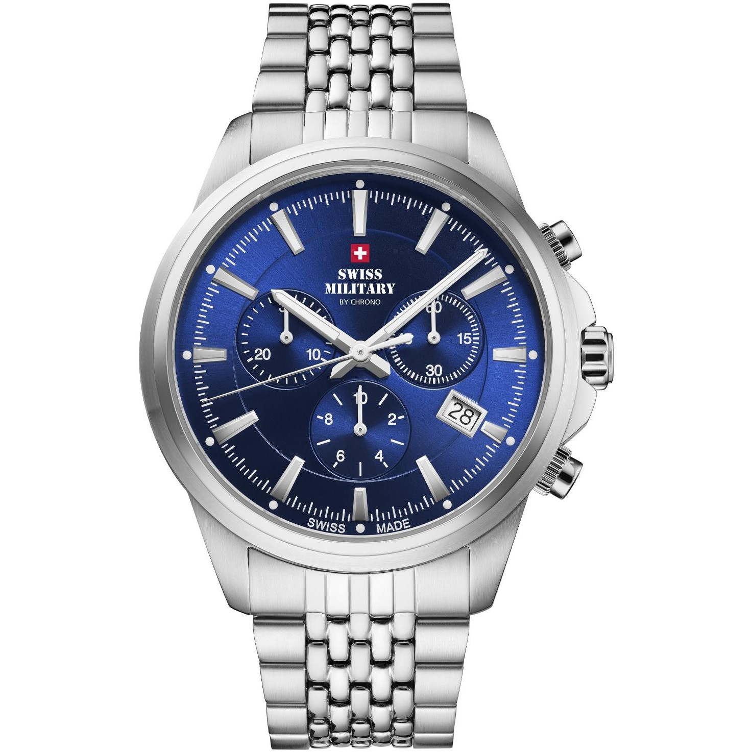 Zegarek Męski Swiss Military by Chrono SM34107.03 srebrny