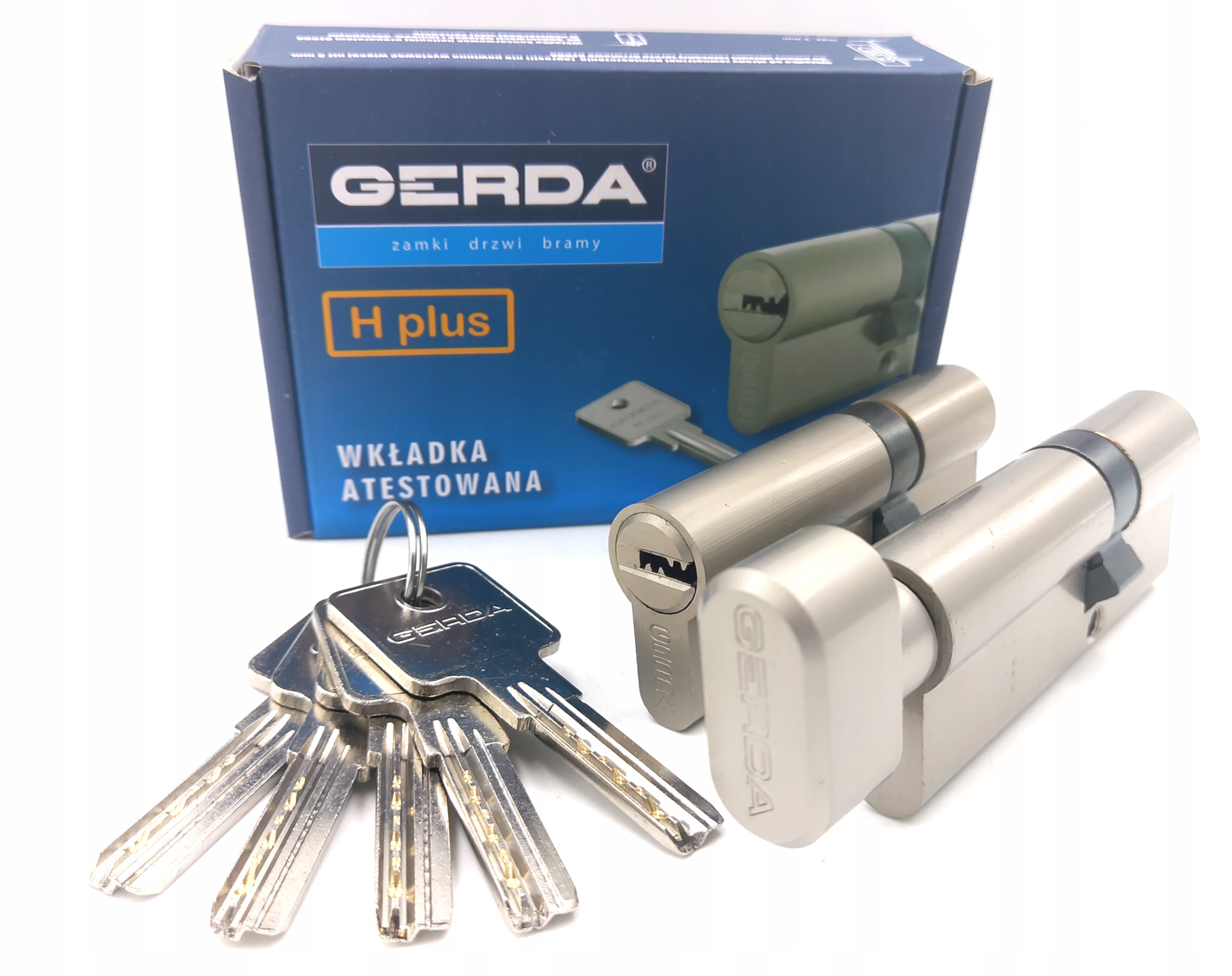 Sada vložek v systému 1 klíče Gerda H-plus nikl 30/40 G30/40