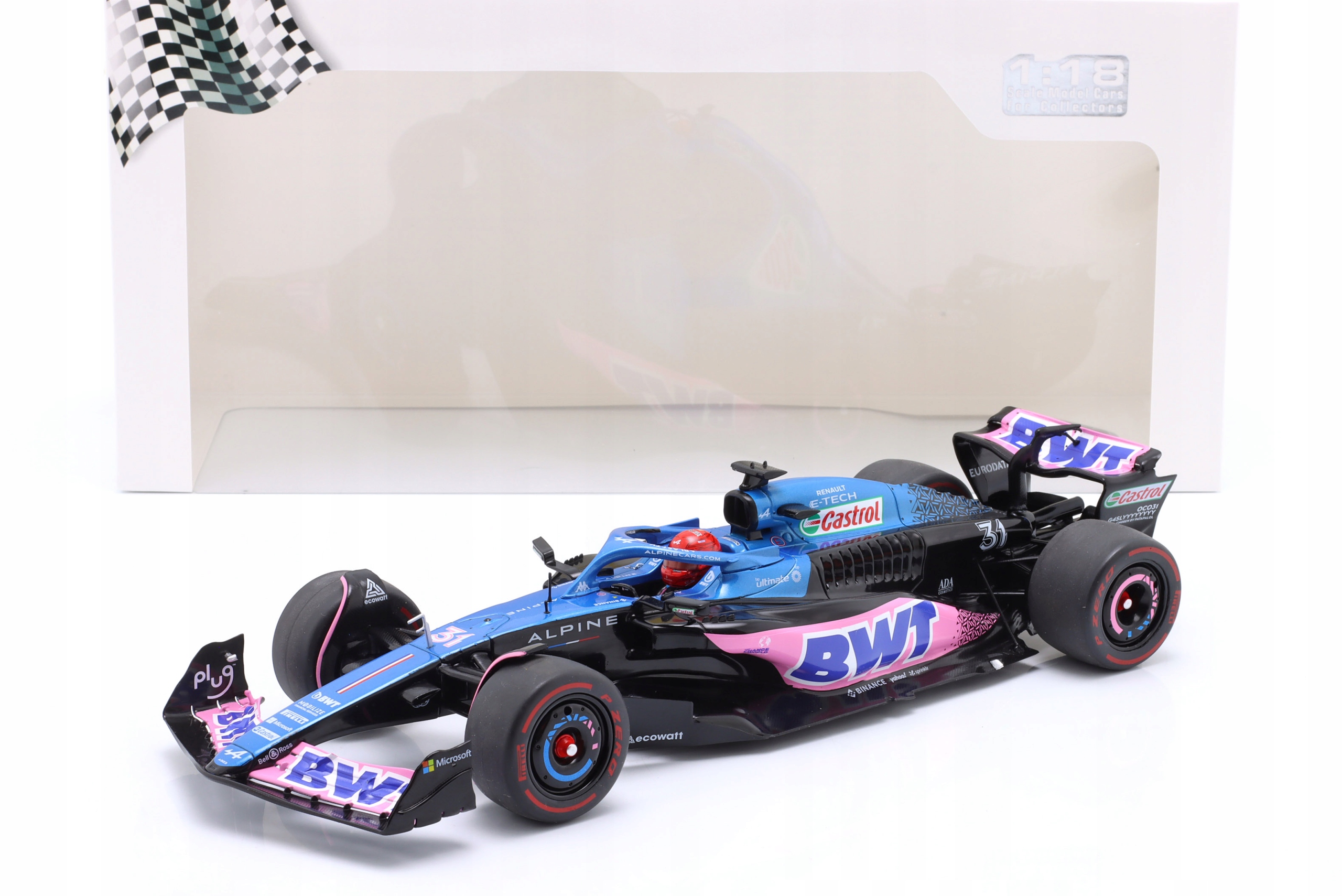 Solido Alpine A523 #31 E.Ocon 3. Gp Monaka F1 2023 1:18