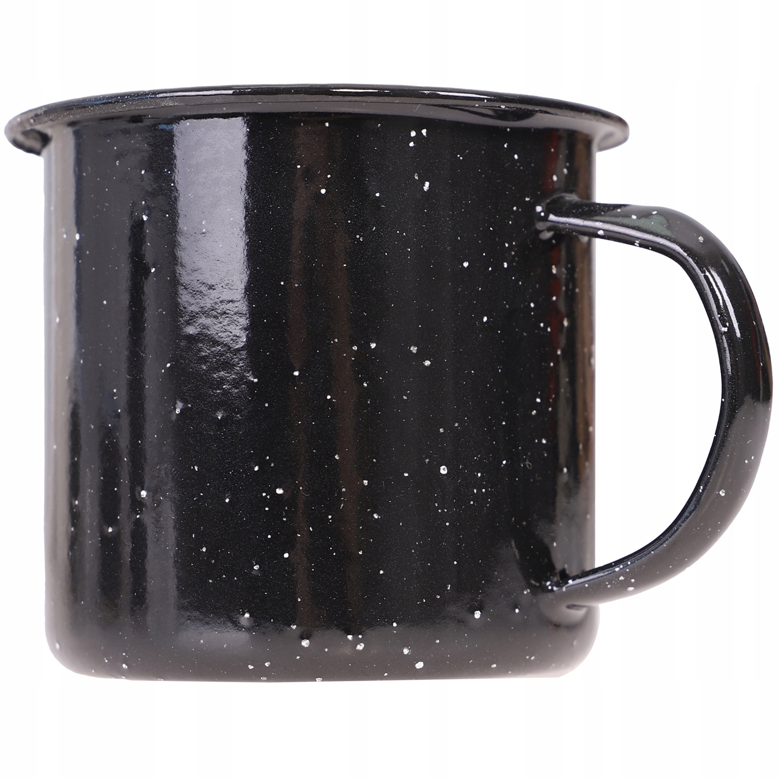 Kubek turystyczny Mil-Tec 350 ml Western emaliowany na biwak kemping czarny