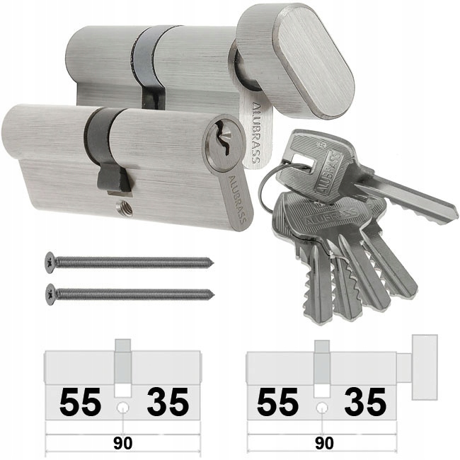 Vložky Alubrass 35/55 G35/55 Systém 5KL Nikl