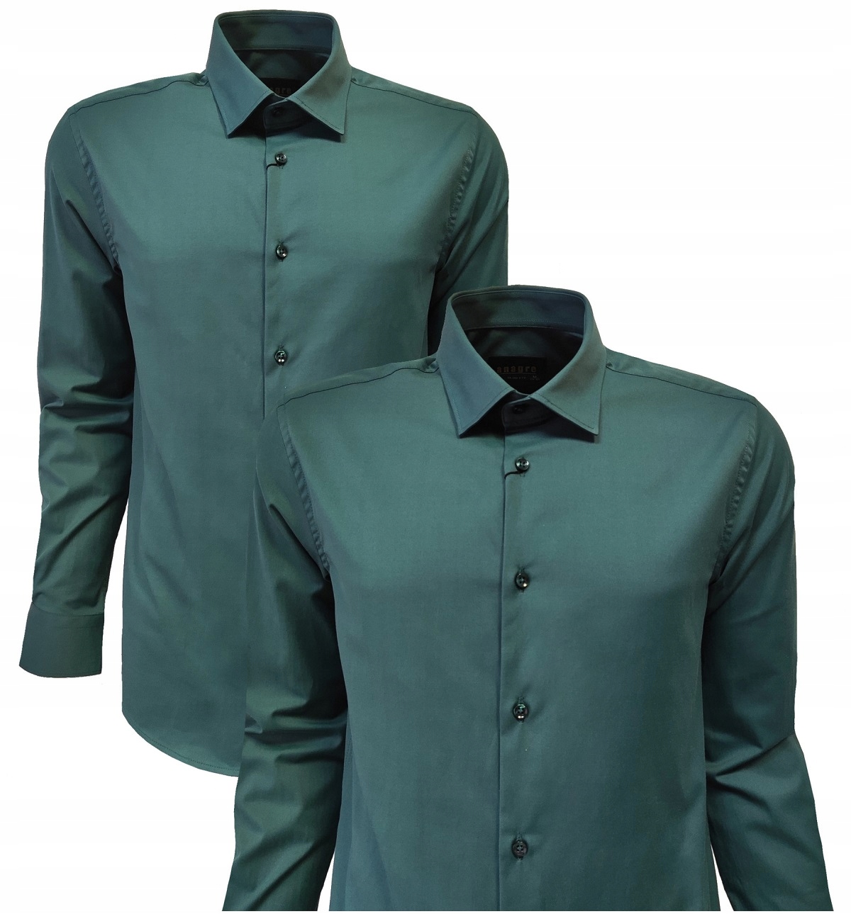 Koszula Męska Wizytowa Casual Klasyczna Zieleń L