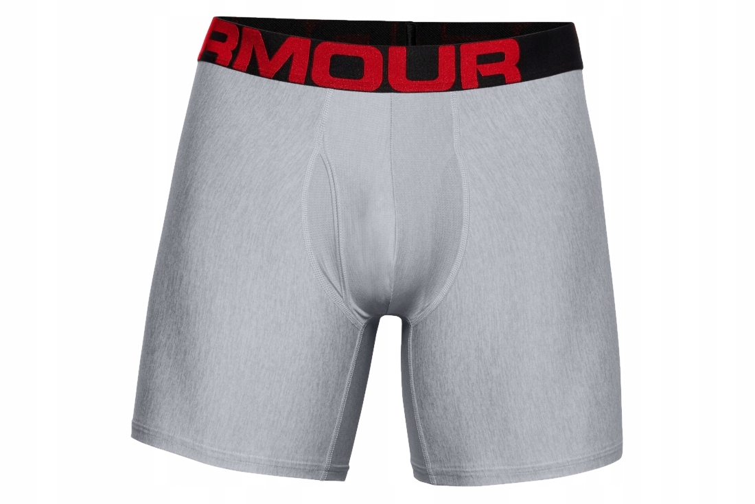 Under Armour Charged Tech 6IN 2 Pack (s) Pánské boxerky Polyester Šedá