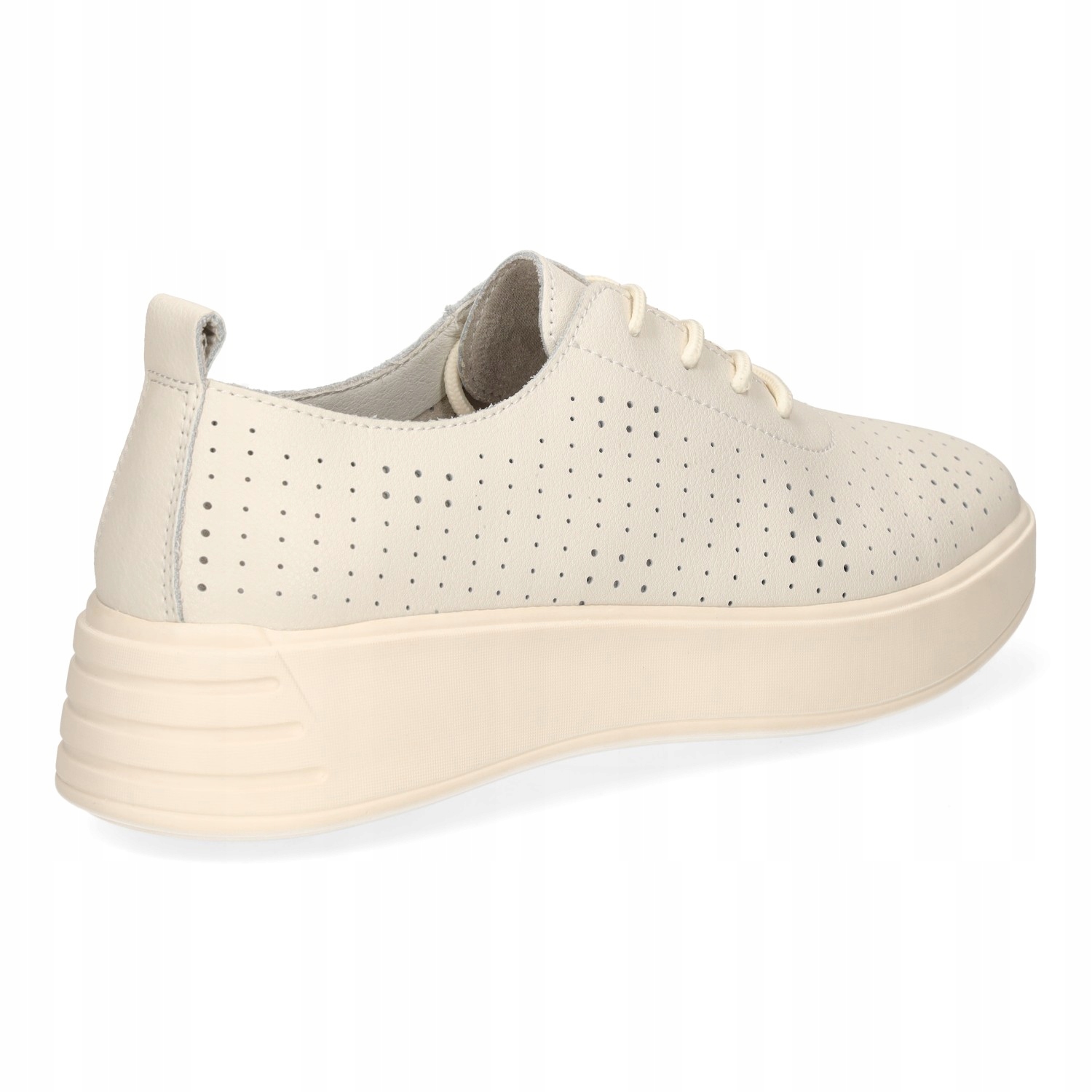 PÓŁBUTY DAMSKIE SERGIO LEONE BEŻOWE AŻUROWE SP018 SKÓRA NATURALNA R. 39 Rozmiar 39