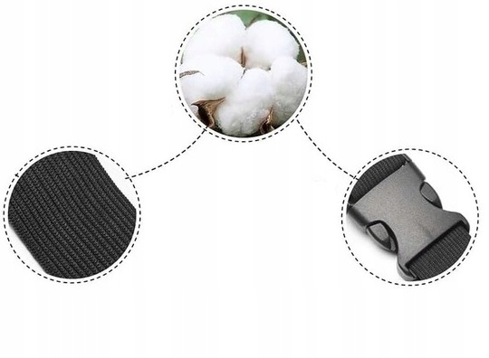 OPASKA PODTRZYMUJĄCA GŁOWĘ DZIECKA W AUCIE PAS PASEK FOTELIKA 100% BAWEŁNA Wysokość produktu 7 cm