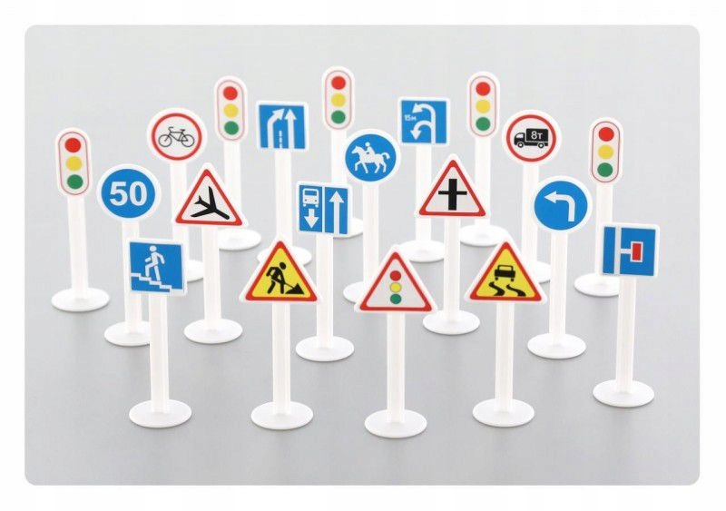 ZESTAW ZNAKÓW DROGOWYCH 20 ELEMENTÓW