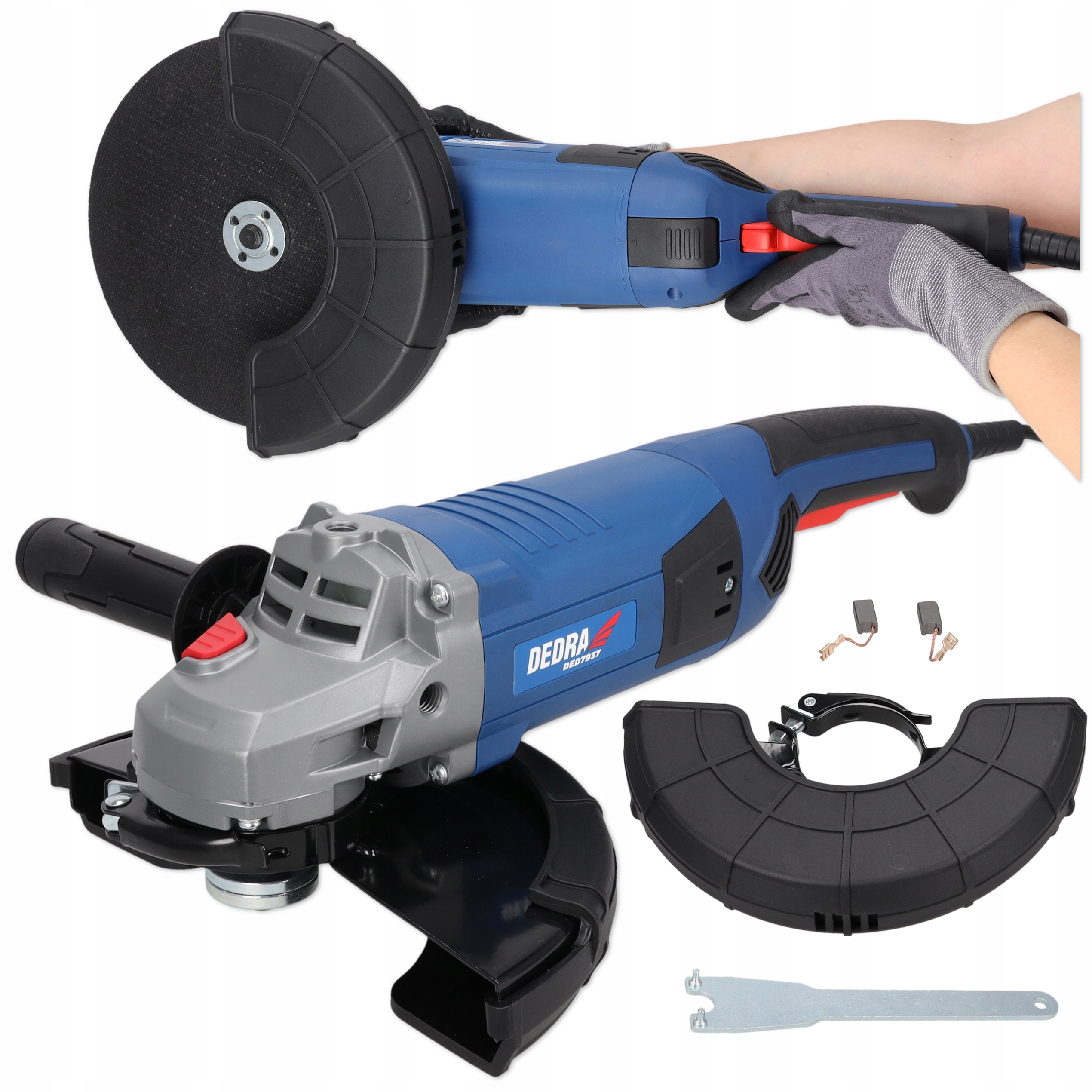 Szlifierka Kątowa Dedra 2100W 230mm Mocna kątówka do cięcia Diax Soft Start