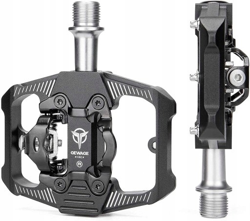 PEDAŁY MTB ROWEROWE PLATFORMOWE z SPD dwustronne