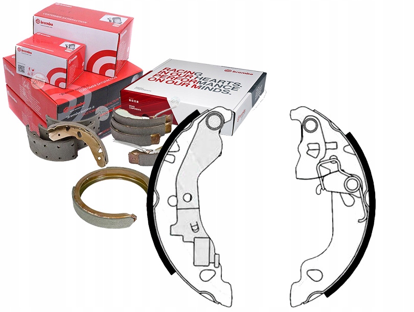 23 520 - ТОРМОЗНЫЕ КОЛОДКИ FIAT PUNTO ZASTAVA 10 1.2-1.9 D 0