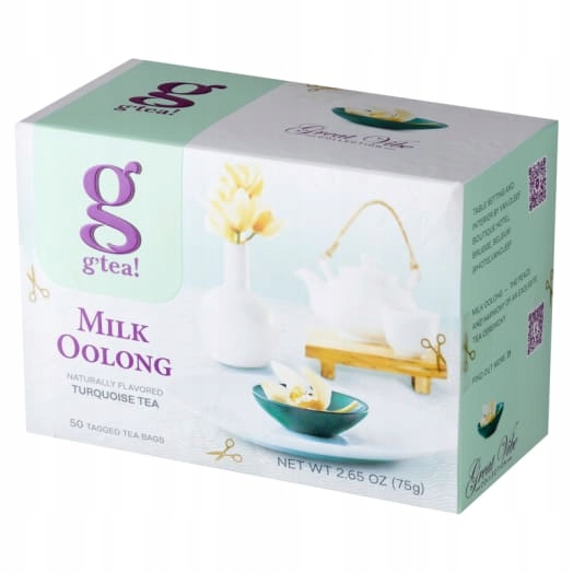 Levně G'tea! Milk Oolong Čaj tyrkysový 50 sáčků s přívěskem