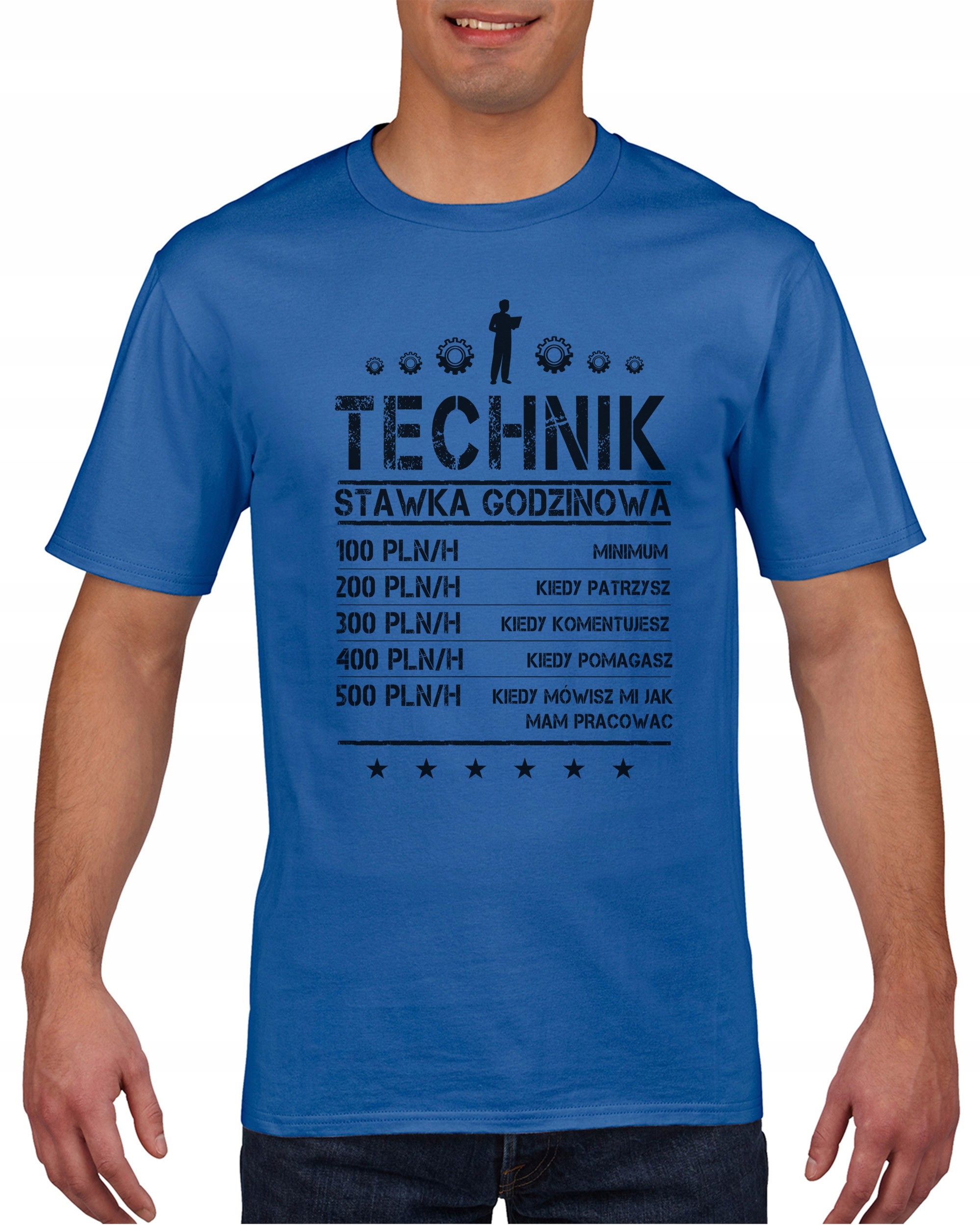 

Koszulka męska Technik stawka godzinowa XL