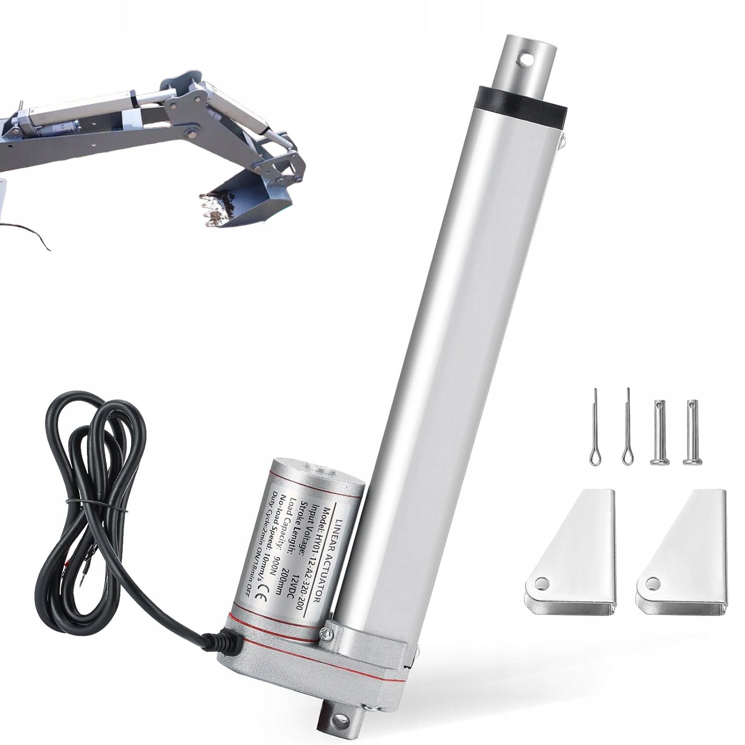 Elektrický Lineární Pohon 1000 N 200 MM 12 V