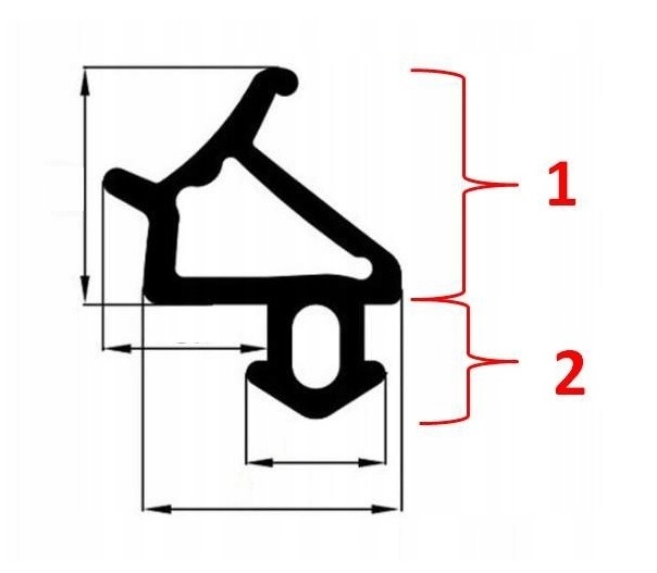 Uszczelka uszczelki okna PCV VEKA S 1126 RAMA 1 mb EAN (GTIN) 4251098250334