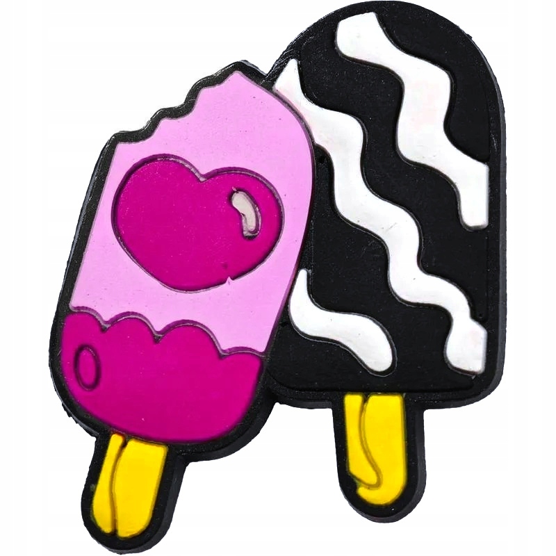PRZYPINKA PIN DO BUTÓW CROCS CROCSÓW OZDOBA LODY NA PATYKU SERCE