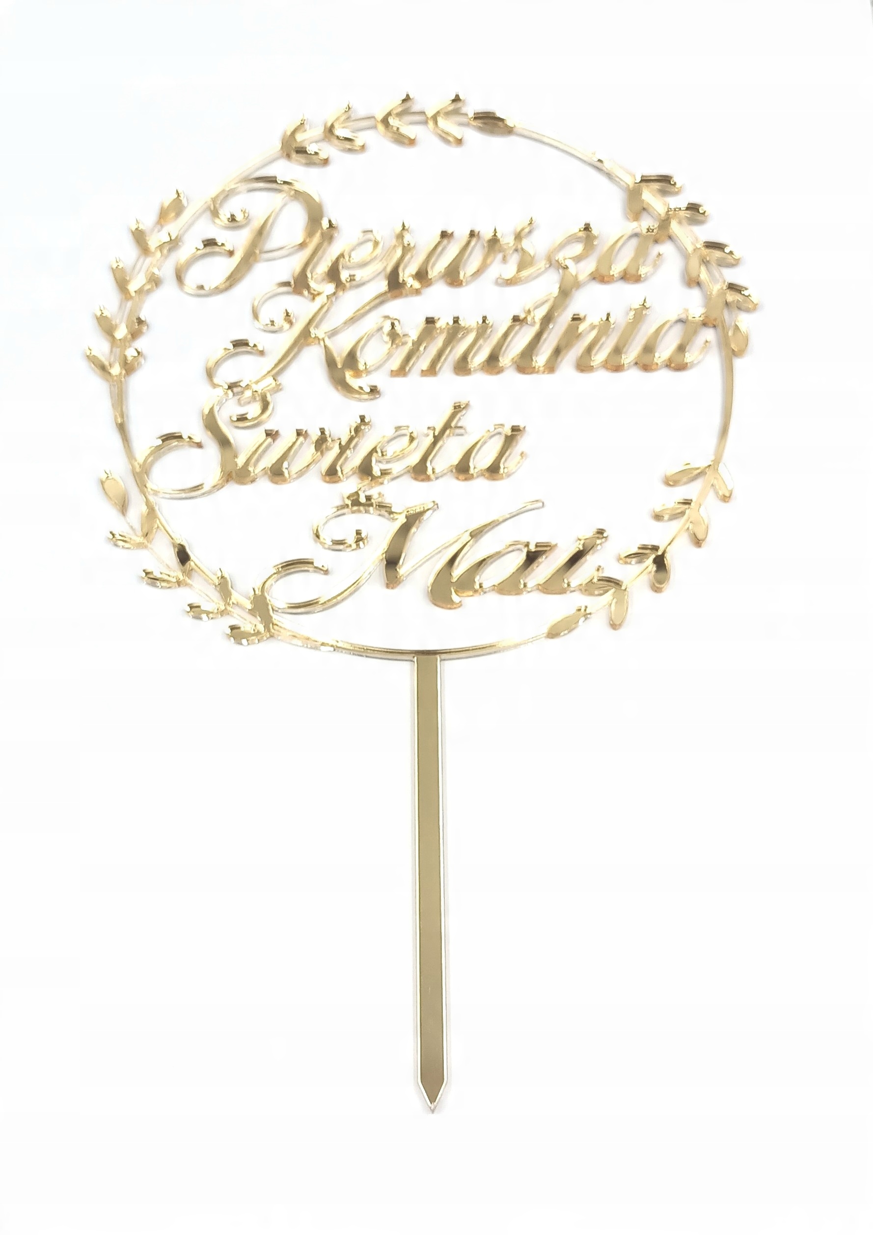 

Topper Na Tort Pierwsza Komunia Święta Imię