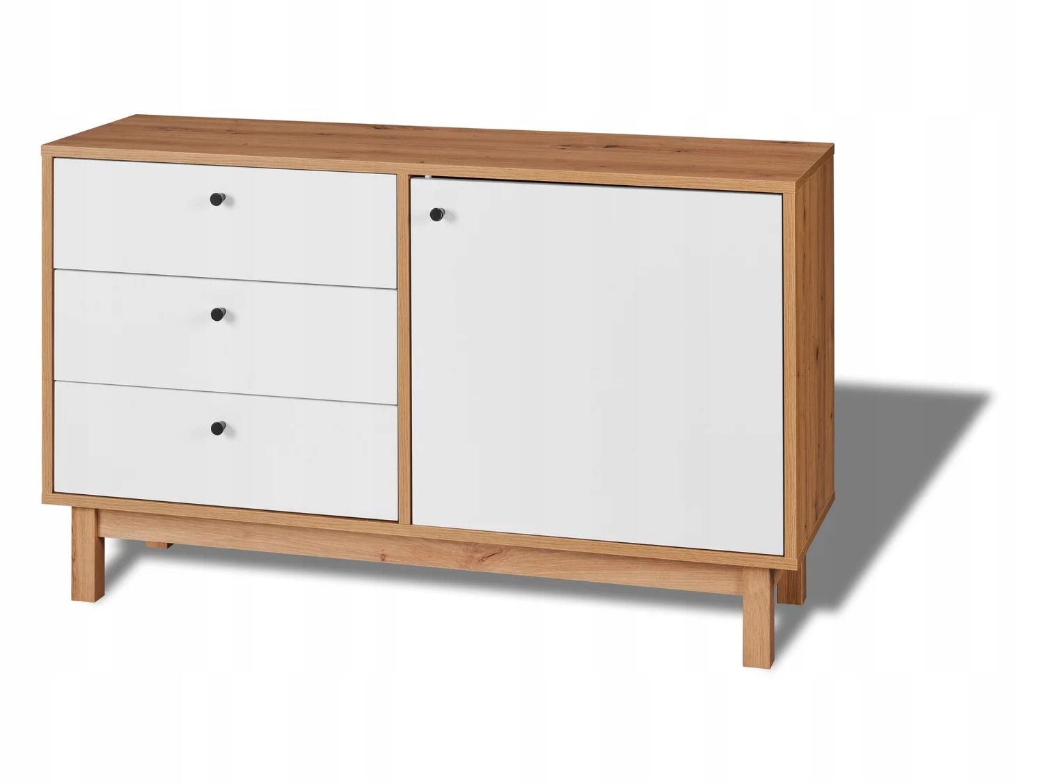 Komoda Copenhagen s 3 zásuvkami a 1 dvierkami