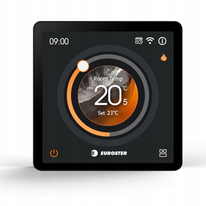 Internetový podomietkový regulátor teploty Euroster 2233 Smart 230V Biely
