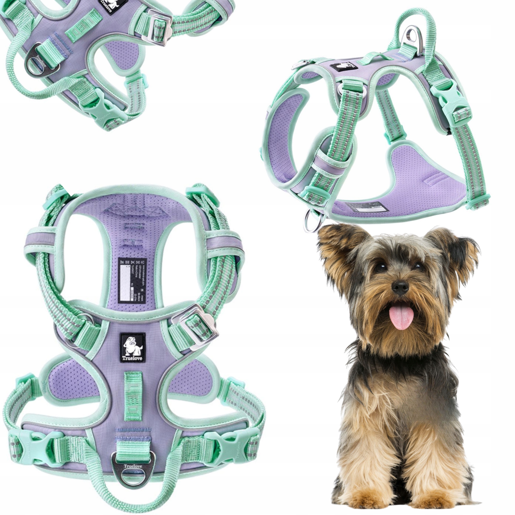 Levně Obojky Pro Psa Easywalk Truelove Front Line Premium Cordura Lila Xs