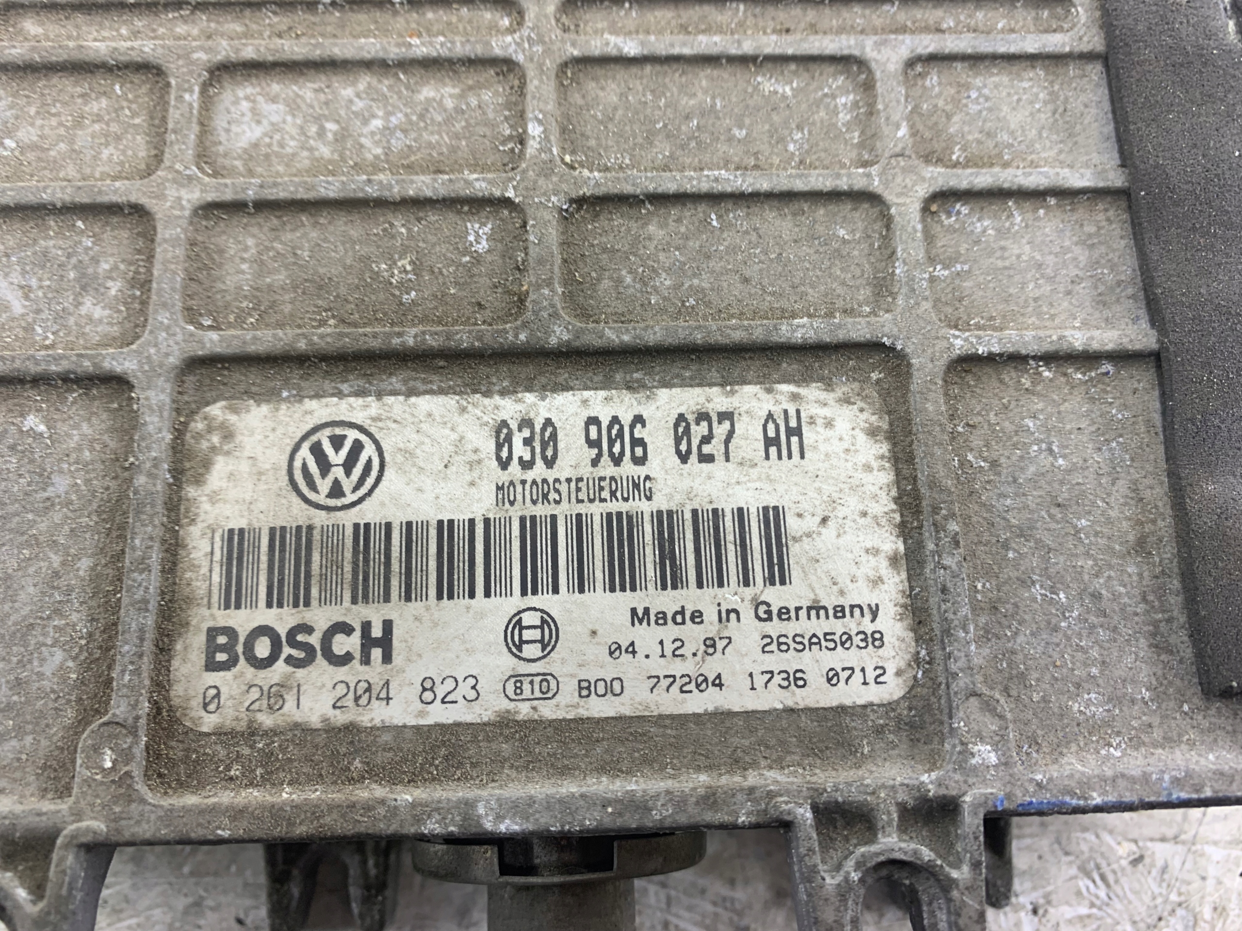 VW LUPO 1.0 control unit of the engine 030906027AH
