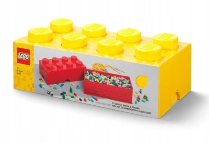 Lego Kontejner Krabička Kostka 8 Žlutá 50 cm 40041732