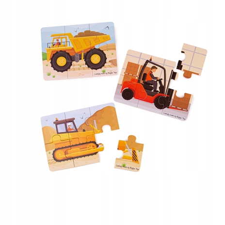 

Bigjigs: drewniane puzzle Pojazdy 6 el. 2+ BJ817